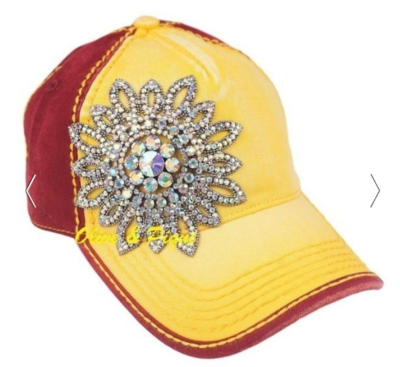 blinged out baseball caps